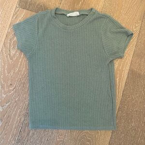 Carly Jean Los Angeles Sage Short Sleeve Tee